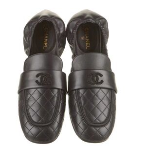 Chanel CC Lambskin Loafers